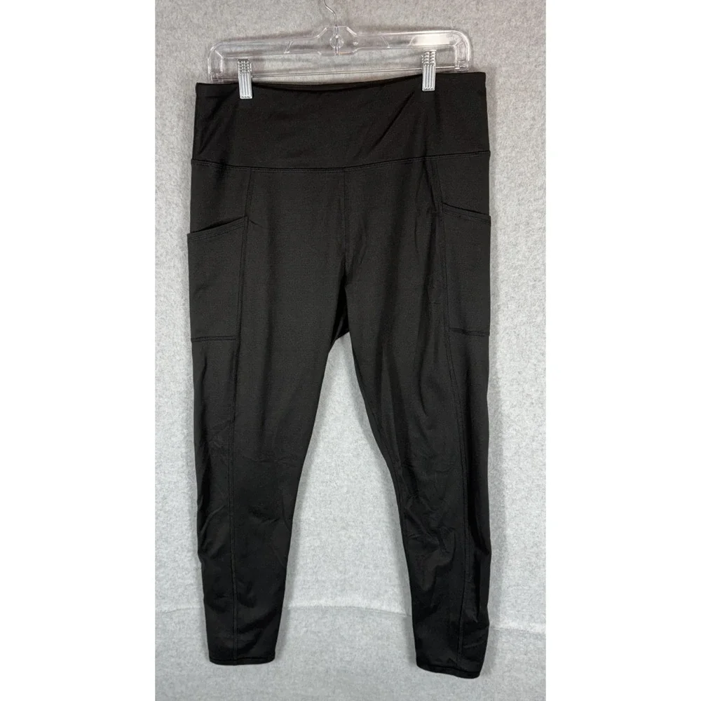 Maurices Leggings Womens Large High Rise Yoga Pants Stretch Pockets Athletic Gym